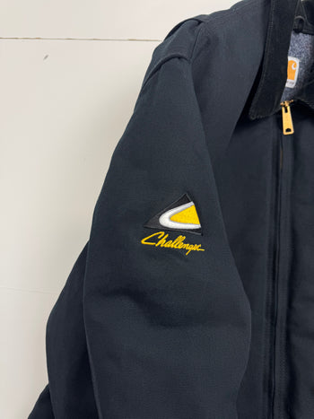 Vintage 2000s Carhartt Detroit Corporate Work Jacket Black