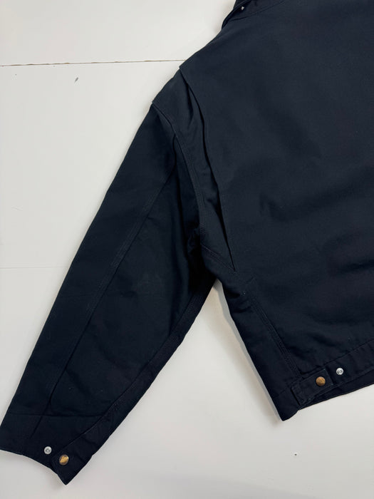 Vintage 2000s Carhartt Detroit Corporate Work Jacket Black | Vitnage Clothing Store Canada