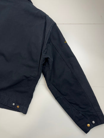 Vintage 2000s Carhartt Detroit Corporate Work Jacket Black