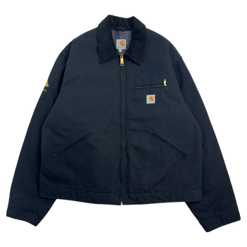 Vintage 2000s Carhartt Detroit Corporate Work Jacket Black