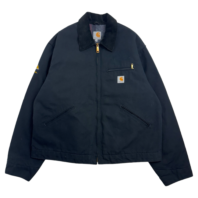 Vintage 2000s Carhartt Detroit Corporate Work Jacket Black