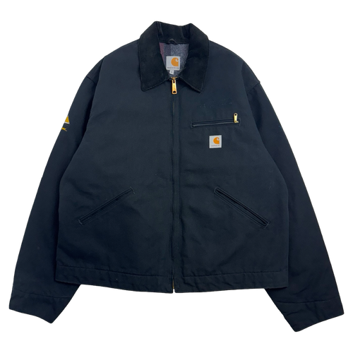 Vintage 2000s Carhartt Detroit Corporate Work Jacket Black | Vintage Clothing Store Canada