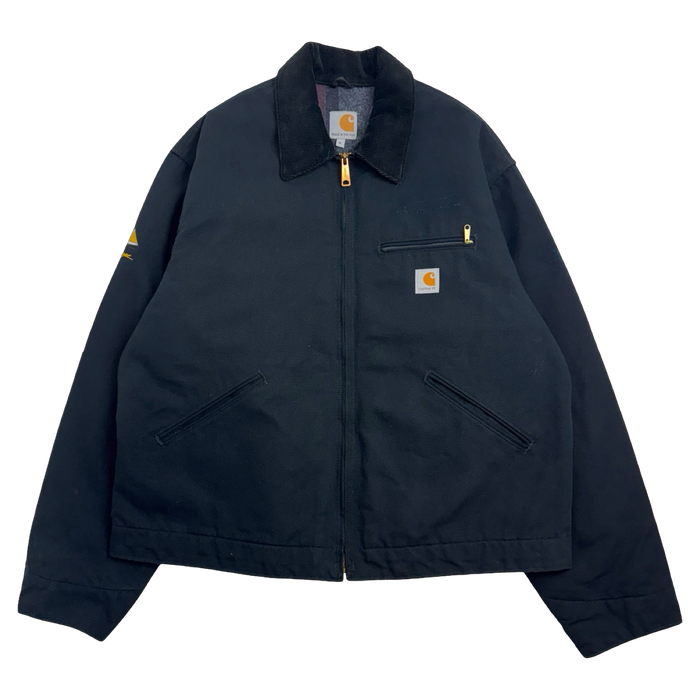 Vintage 2000s Carhartt Detroit Corporate Work Jacket Black | Vitnage Clothing Store Canada