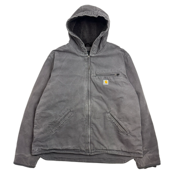 Carhartt Hooded Work Jacket Grey