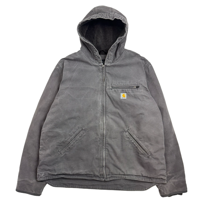 Carhartt Hooded Work Jacket Grey