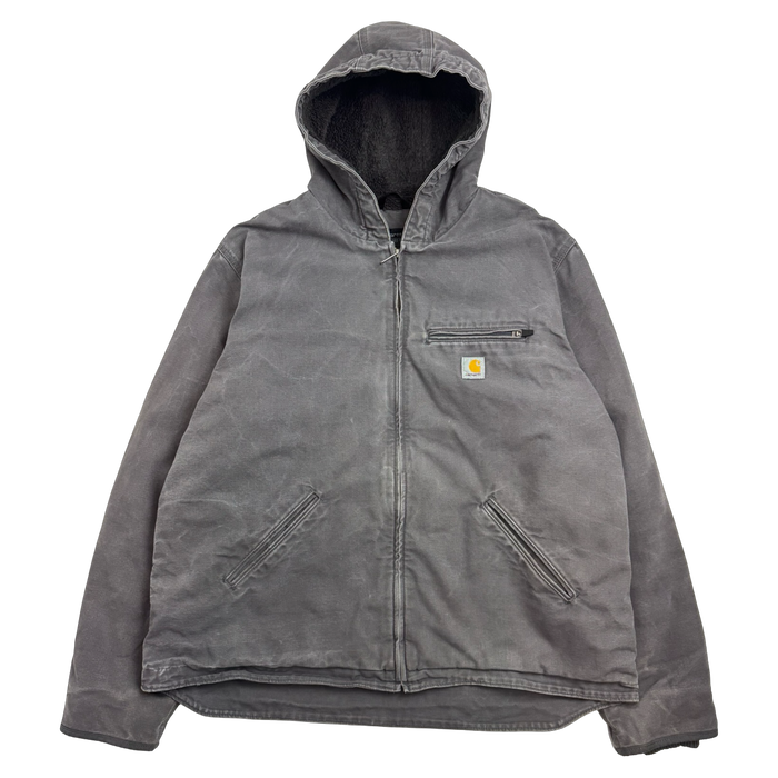 Carhartt Hooded Work Jacket Grey | Vitnage Clothing Store Canada