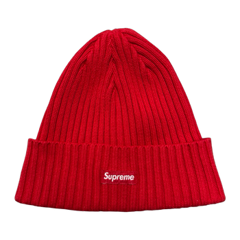 Supreme Overdyed Beanie Red (USED)
