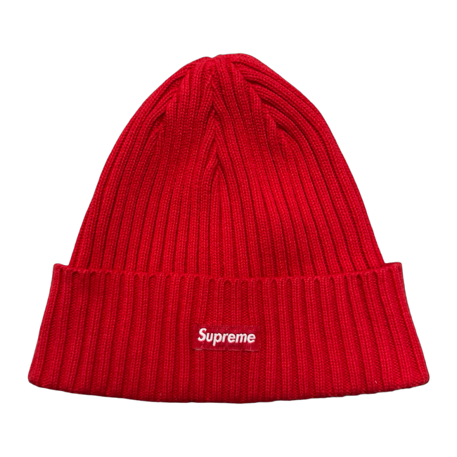 Supreme Overdyed Beanie Red (USED)