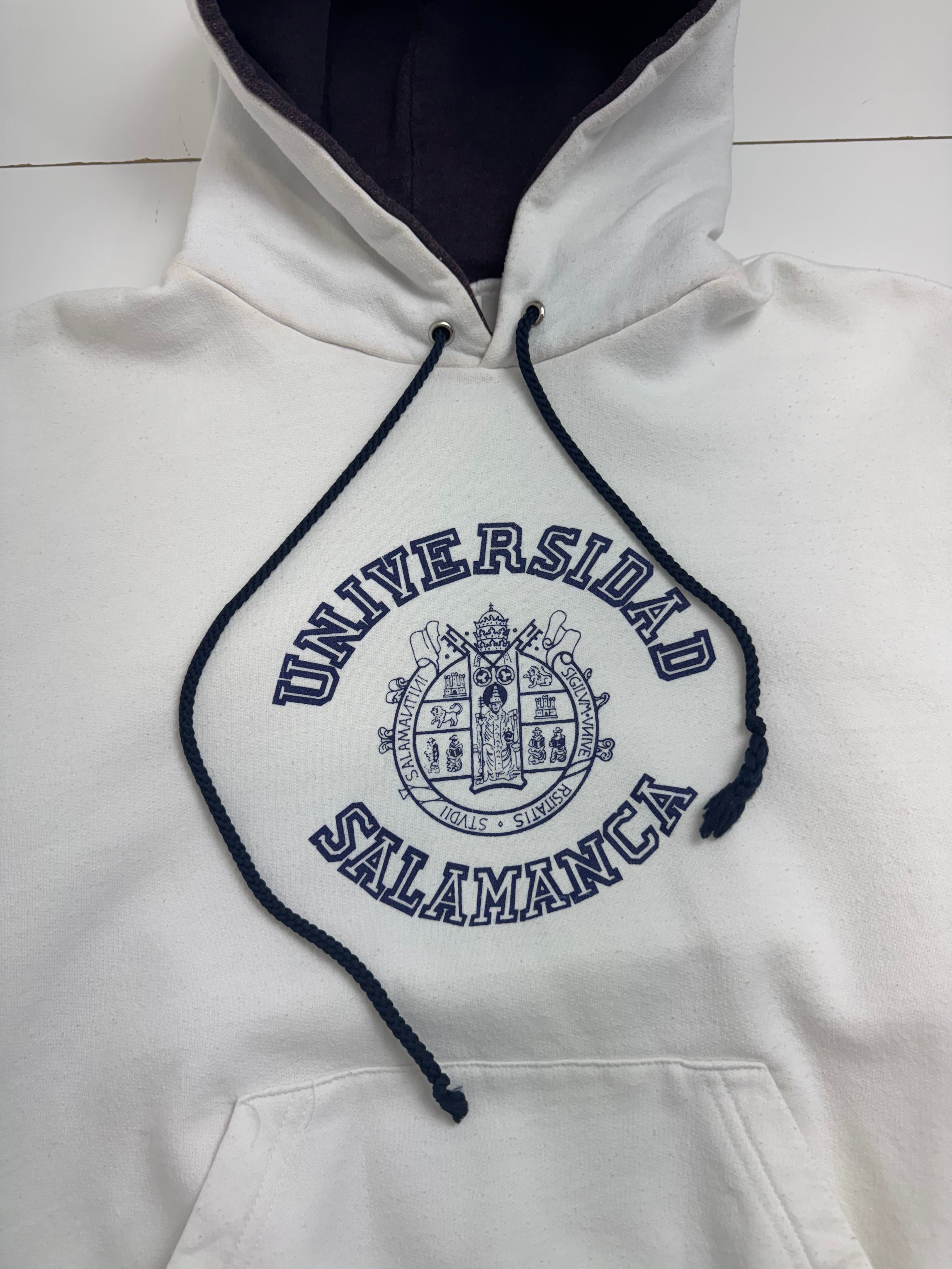 Vintage Universidad Salamanca Hoodie White
