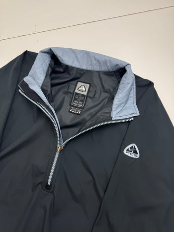 Vintage 2000s NIke ACG Half Zip Light Jacket Black