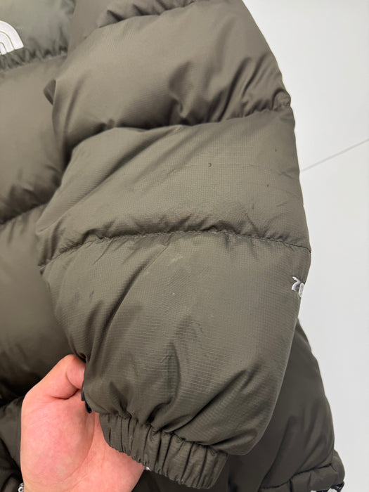 2005 The North Face 700 Fill Nuptse Puffer Jacket Olive Green | Vitnage Clothing Store Canada