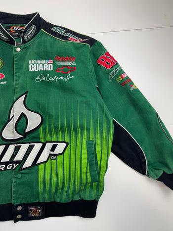 Vintage Dale Earnhardt Jr. AMP Energy Nascar Racing Jacket Green