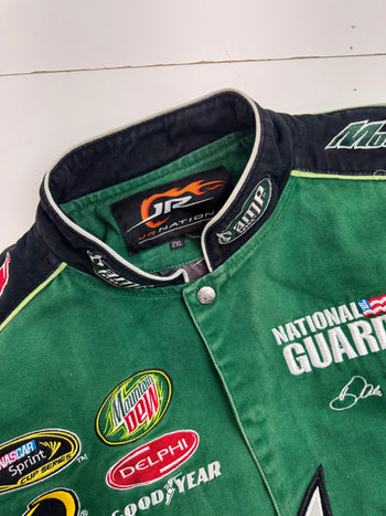 Vintage Dale Earnhardt Jr. AMP Energy Nascar Racing Jacket Green