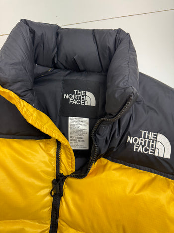 2003 The North Face Nuptse 700 Fill Puffer Jacket Yellow