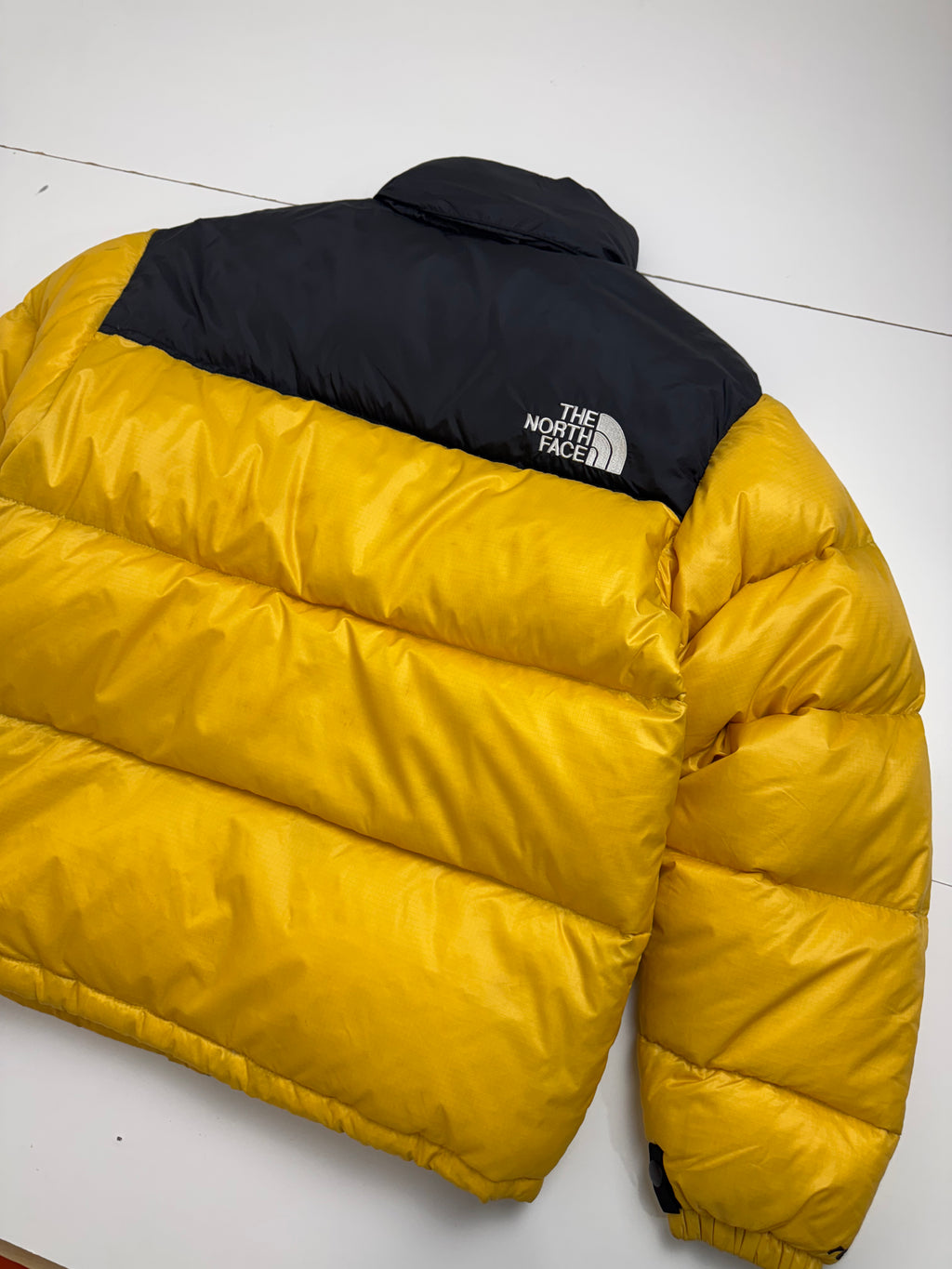 2003 The North Face Nuptse 700 Fill Puffer Jacket Yellow