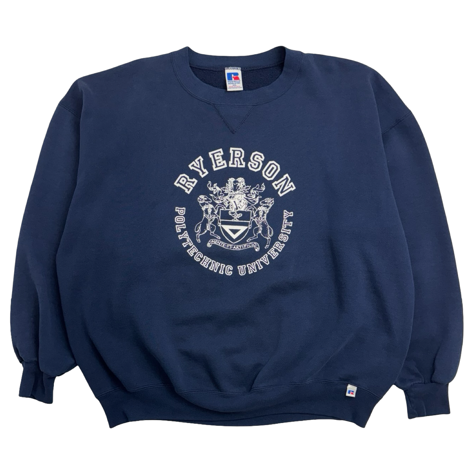 Vintage 90s Russell Ryerson Collegiate Sweatshirt Navy