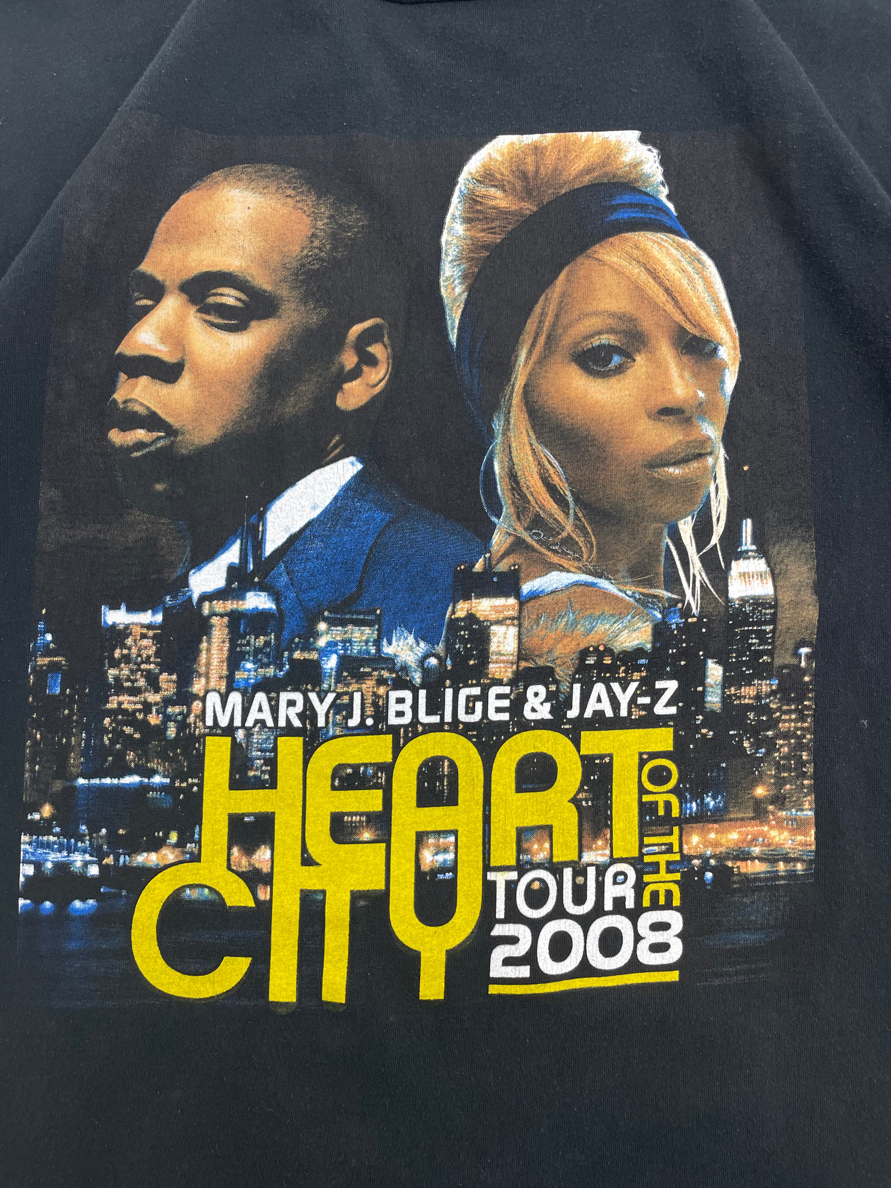 Vintage Y2K Jay-Z Heart of the City Tour Tee Black