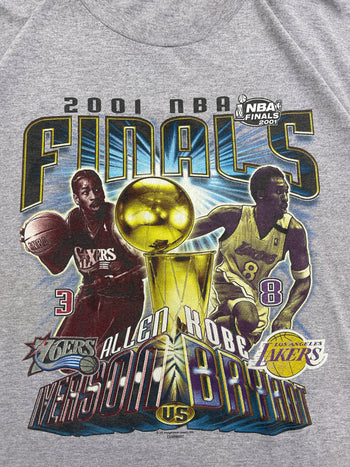 (L) Vintage '01 NBA Finals AI vs Kobe Tee