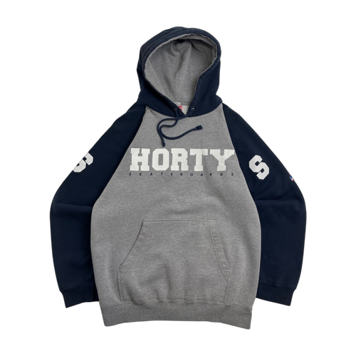 (S) Vintage Shorty’s Skateboards Two Tone Hoodie | Vintage Clothing Store Canada