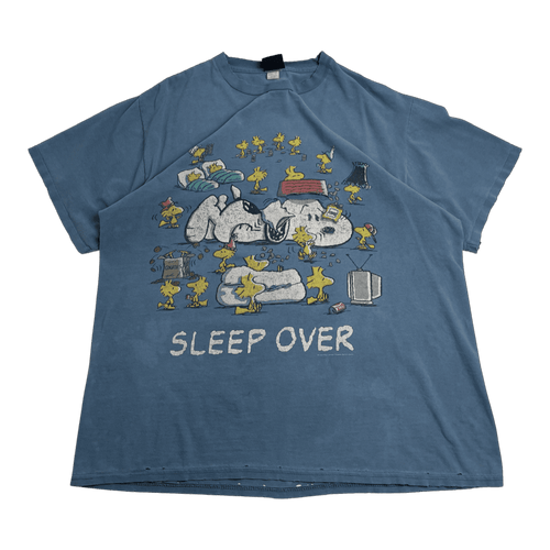 (XL) Vintage 90s Snoopy Tee Blue | Vintage Clothing Store Canada