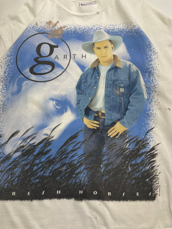 (L) Vintage '96 Garth Brooks Tour Tee White