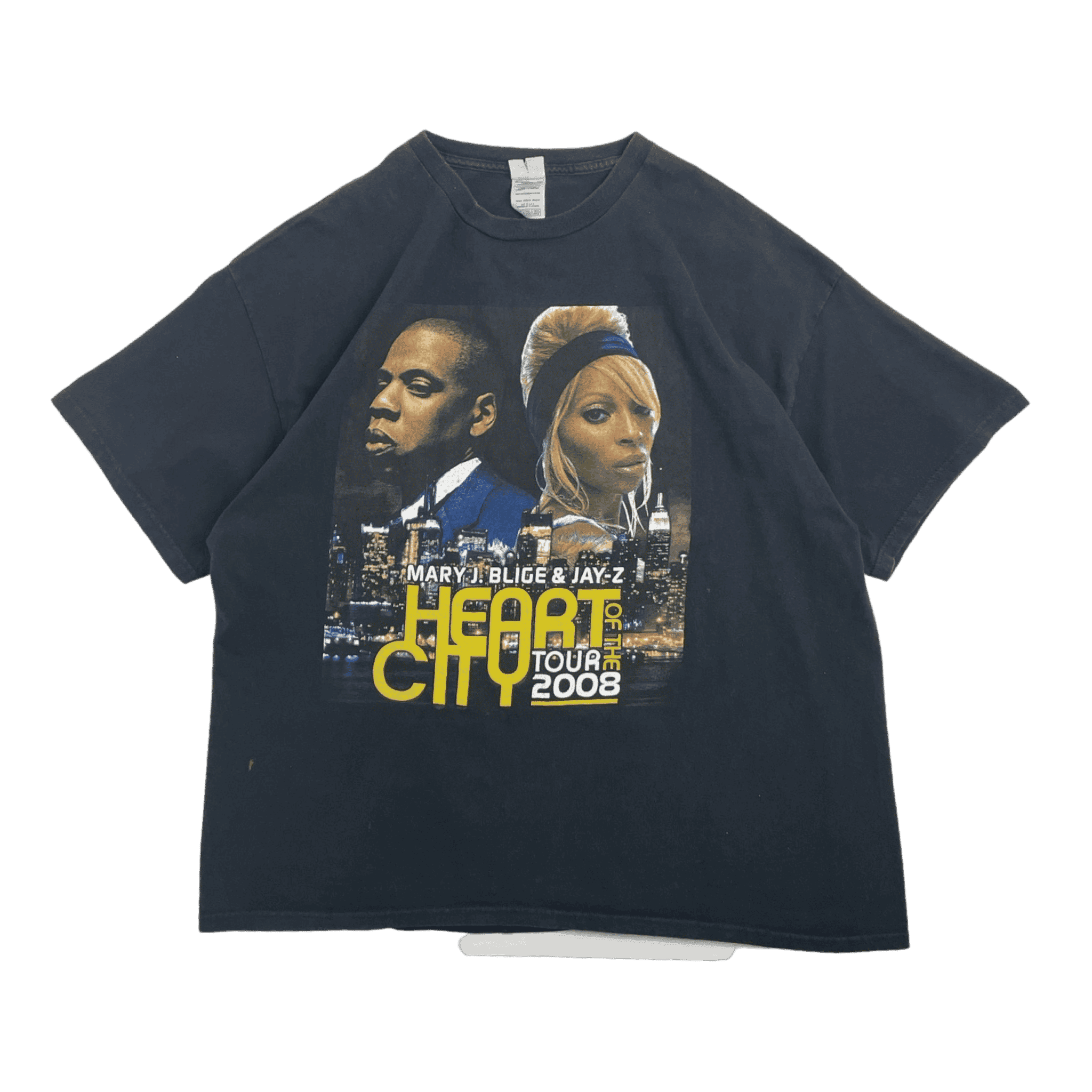 Vintage Y2K Jay-Z Heart of the City Tour Tee Black