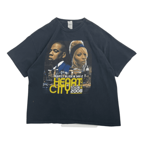 (XXL) Vintage Y2K Jay-Z Heart of the City Tour Tee Black | Vintage Clothing Store Canada