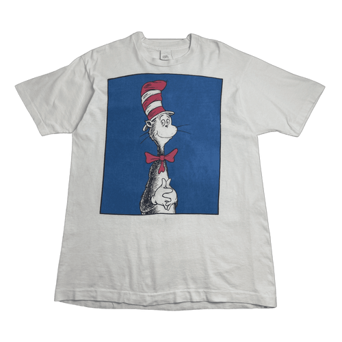 (XL) Vintage 90s Dr.Suess Cat in the Hat Tee White | Vintage Clothing Store Canada