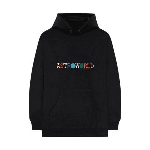 Travis Scott Astroworld Logo Hoodie Black | Vintage Clothing Store Canada