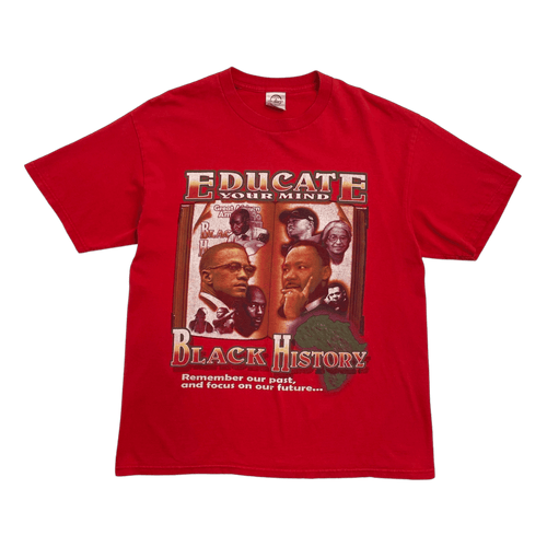 (L) Vintage Y2K Black History Tee | Vintage Clothing Store Canada