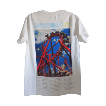 Travis Scott Astroworld Roller Coaster Tee White