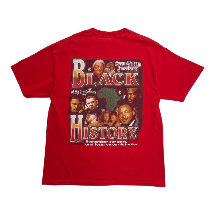 (L) Vintage Y2K Black History Tee | Vitnage Clothing Store Canada