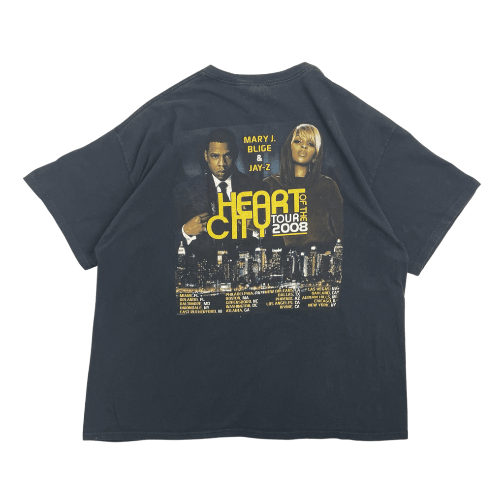 Vintage Y2K Jay-Z Heart of the City Tour Tee Black