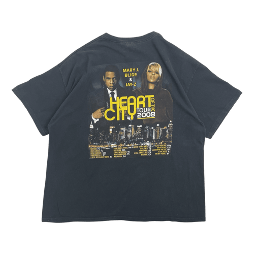 (XXL) Vintage Y2K Jay-Z Heart of the City Tour Tee Black | Vintage Clothing Store Canada