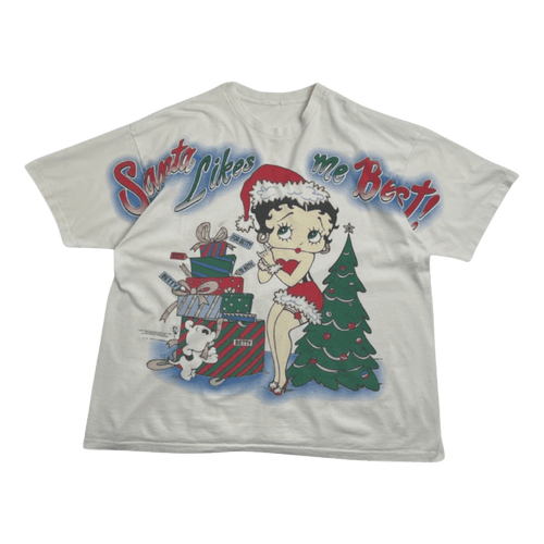 (XL) Vintage '97 Betty Boop AOP Tee White | Vintage Clothing Store Canada