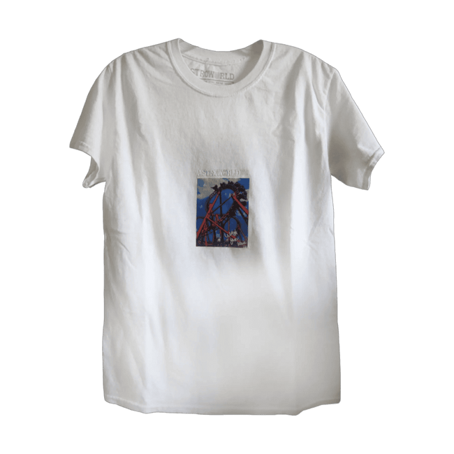 Travis Scott Astroworld Roller Coaster Tee White