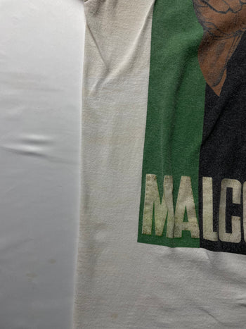 (L) Vintage Malcolm X Tee White