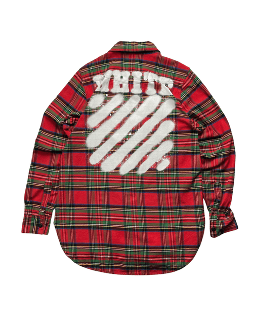 OFF-White Sprayed Diagonals Check Shirt | Vintage Clothing Store Canada