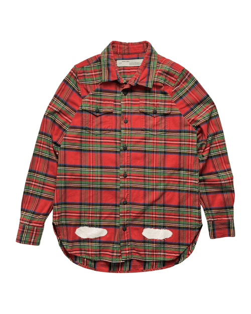 OFF-White Sprayed Diagonals Check Shirt | Vintage Clothing Store Canada