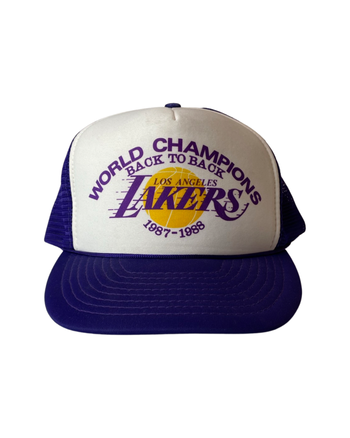 Vintage World Champions ‘87-‘88 Lakers Trucker Hat