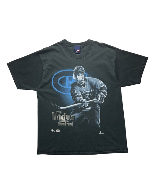 (L) Vintage Trevor Linden Hockey Tee | Vintage Clothing Store Canada